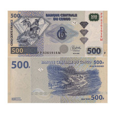 500 франков Конго 2022 г.