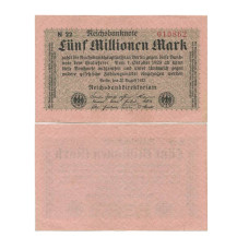 500000 марок (5 миллионов) марок Германии 20.08.1923 г.