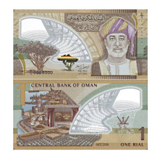 1 риал Омана 2025 г. Первая полимерная банкнота (полимер)