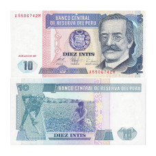 10 инти Перу 1987 г.
