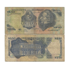 50 песо Уругвая 1988 г.