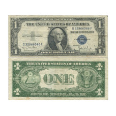 1 доллар США 1935 г. Q 32966086 F. Серия D