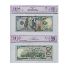 100 долларов США 2017 г. МF 72315052 А (62) в слабе