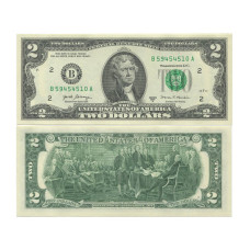 2 доллара США 2017 г. Cерия B 2 доллара США 2017 г. Cерия B