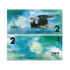 2 доллара Антарктики Земля Уилкса 2014 г.