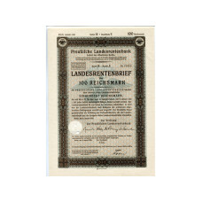 Ценная бумага 100 рейхсмарок Германии, 1935 год, 4 1/2%, Reihe IX