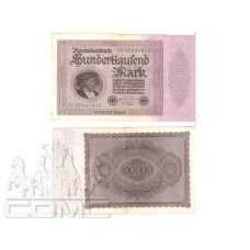 100000 марок Германии 01.02.1923 г.
