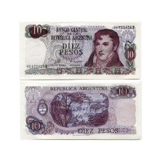 10 песо Аргентины 1976 г.