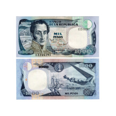 1000 песо Колумбии 1995 г.