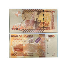 1000 шиллингов Уганды 2015 г.