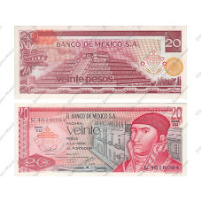 20 песо Мексики 1977 г