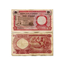 1 фунт Нигерии 1967 г.