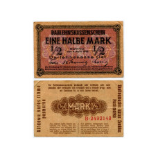 1/2 марки Литвы Ковно 1918 г.