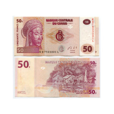 50 франков Конго 2013 г.