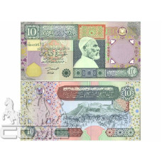 10 динаров Ливии 2002 г.