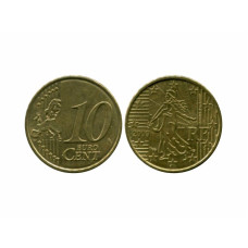 10 евроцентов Франции 2009 г.