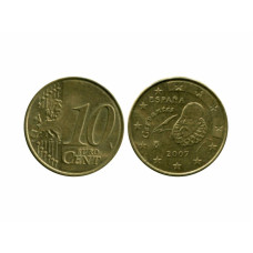 10 Евроцентов Испании 2007 г.