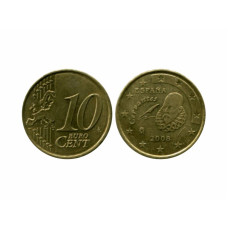 10 евроцентов Испании 2008 г.