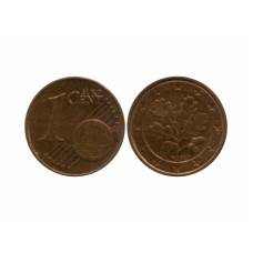 1 евроцент Германии 2011 г. (F)