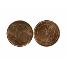 1 евроцент Германии 2012 г. (D)