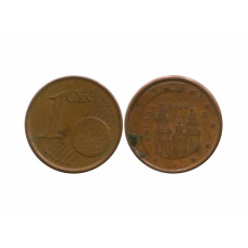 1 евроцент Испании 1999 г.