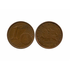 1 евроцент Литвы 2015 г.