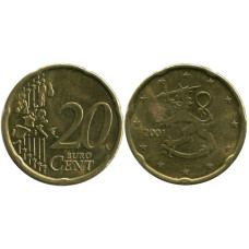 20 Евроцентов Финляндии 2001 Г.