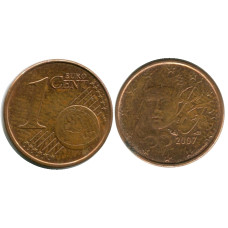 1 евроцент Франции 2007 г.