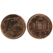 1 Евроцент Италии 2002 Г.