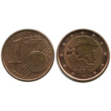 1 евроцент Эстонии 2011 г.
