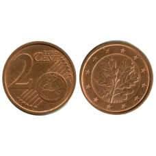 2 евроцента Германии 2005 г. (D)