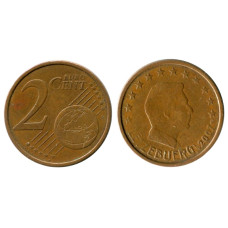 2 евроцента Люксембурга 2007 г.