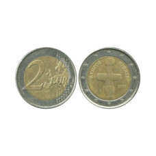 2 евро Кипра 2009 г. 10 лет экономическому и валютному союзу