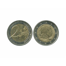 2 евро Латвии 2014 г.