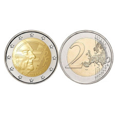 2 евро Франции 2022 г. Жак Ширак