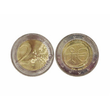 2 евро Германии 2009 г. 10 лет экономическому и валютному союзу (G)