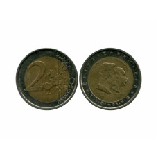 2 Евро Люксембурга 2005 Г., 50 Лет Правящему Монарху Анри Нассау