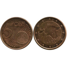 5 Евроцентов Эстонии 2011 Г.