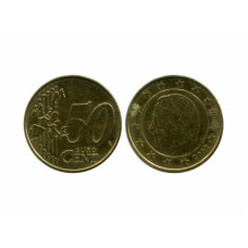 50 евроцентов Бельгии 2002 г.