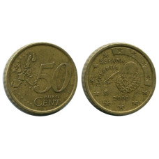 50 евроцентов Испании 2000 г.