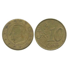 10 евроцентов Бельгии 2001 г.