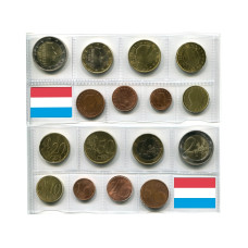 Набор из 8-ми евро монет Люксембурга 2004 г.