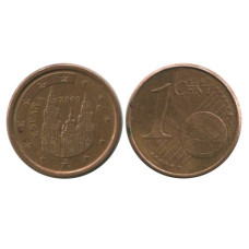 1 евроцент Испании 2009 г.
