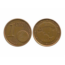 1 евроцент Эстонии 2017 г.