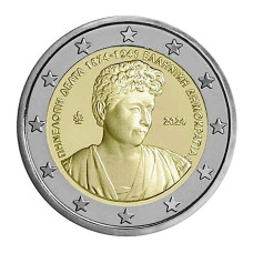 2 евро Греции 2024 г. 150 лет со дня рождения Пенелопы Дельты