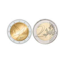 2 евро Эстонии 2023 г. Деревенская ласточка