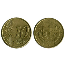 10 Евроцентов Словакии 2009 Г.