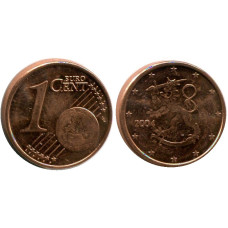 1 Евроцент Финляндии 2004 Г.