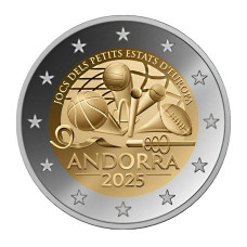 2 евро Андорры 2025 г. Игры малых государств Европы 2025 (в коин-карте) 2 евро Андорры 2025 г. Игры малых государств Европы 2025 (в коин-карте)