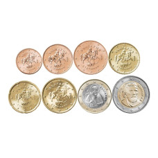 Набор 8 евромонет Болгарии 2026 г. Набор 8 евромонет Болгарии 2026 г.
